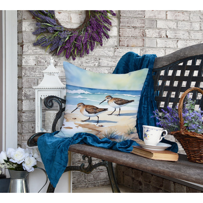 Coussin Sandpipers, Carré 18 po