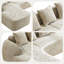 Canapé modulaire en forme de L sans accoudoirs en chenille avec accoudoirs courbés et 4 coussins en chenille-453921128