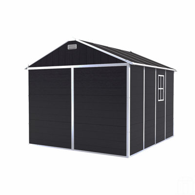 Outdoor 8"×8" Resin Storage Shed，High-Quality PP Material Shed，UV-Proof & Waterproof