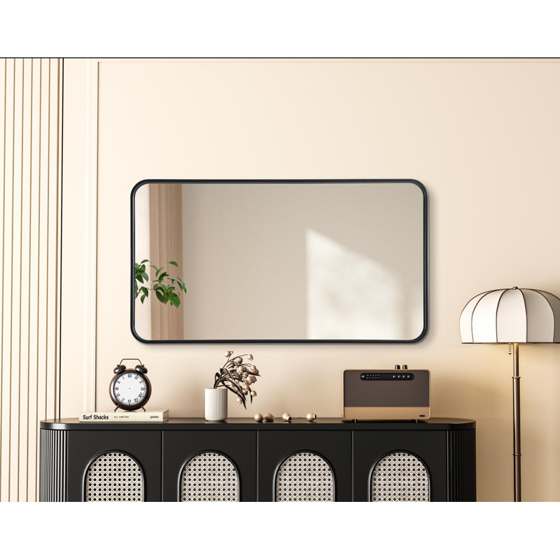 Miroir Erath, 40 po x 22 po, Noir
