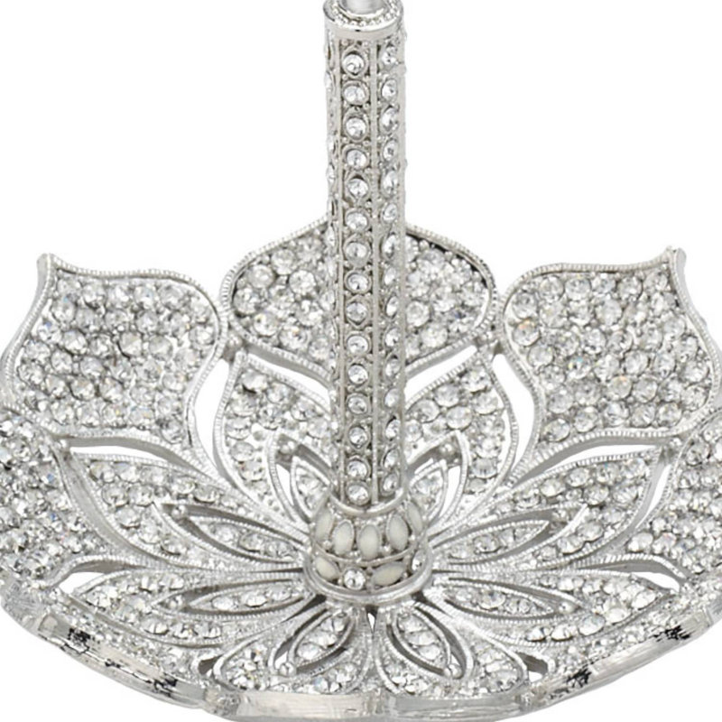 Windsor Metal Ring Holder, Silver