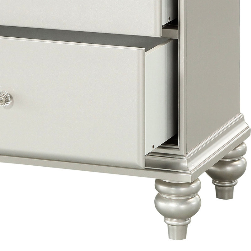 Table de chevet Platinum 2 pour chambre à coucher - Rangement spacieux et élégant