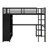 Loft Bed Frame With Wardrobe,Desk And Storage Shelves-826711887-826711886