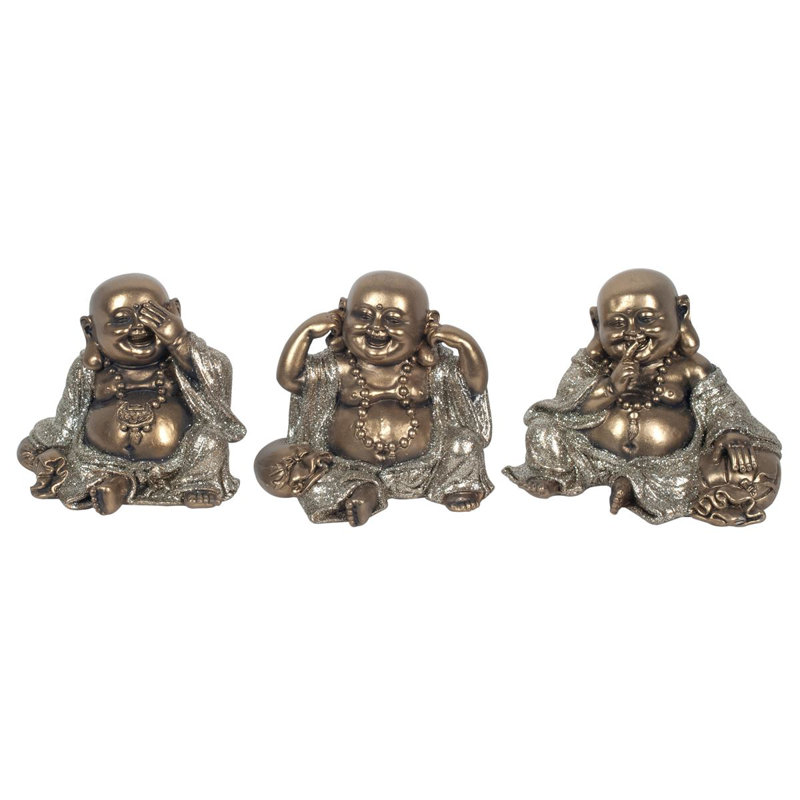 Branford Buddhas 3 Piece Figurine Set