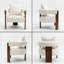 Chaise d'appoint Mid-Century moderne pour coin lecture et chambre à coucher-437778042