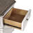 Colchester 1 - Drawer Nightstand in Antique White/Brown