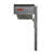 Aluminum Post Mounted Mailbox with Magnetic Closure