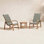 Nimes 2-Person Teak Patio Seating Group