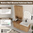  Bellmead 48'' Single Bathroom Vanity Set with Resin Sink Top and 24'' Bathroom Wall Cabinet-530905643