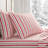 Martha Stewart Rose Ribbon Percale Cotton Red Sheet Set-116668763-115629662