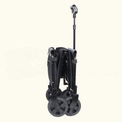 Chariot tout-en-un convertible pliant à 4 roues avec siège et laisse pour chien - Chariot utilitaire pliable robuste pour le camping Magasinage à la plage - Siège polyvalent et espace de rangement