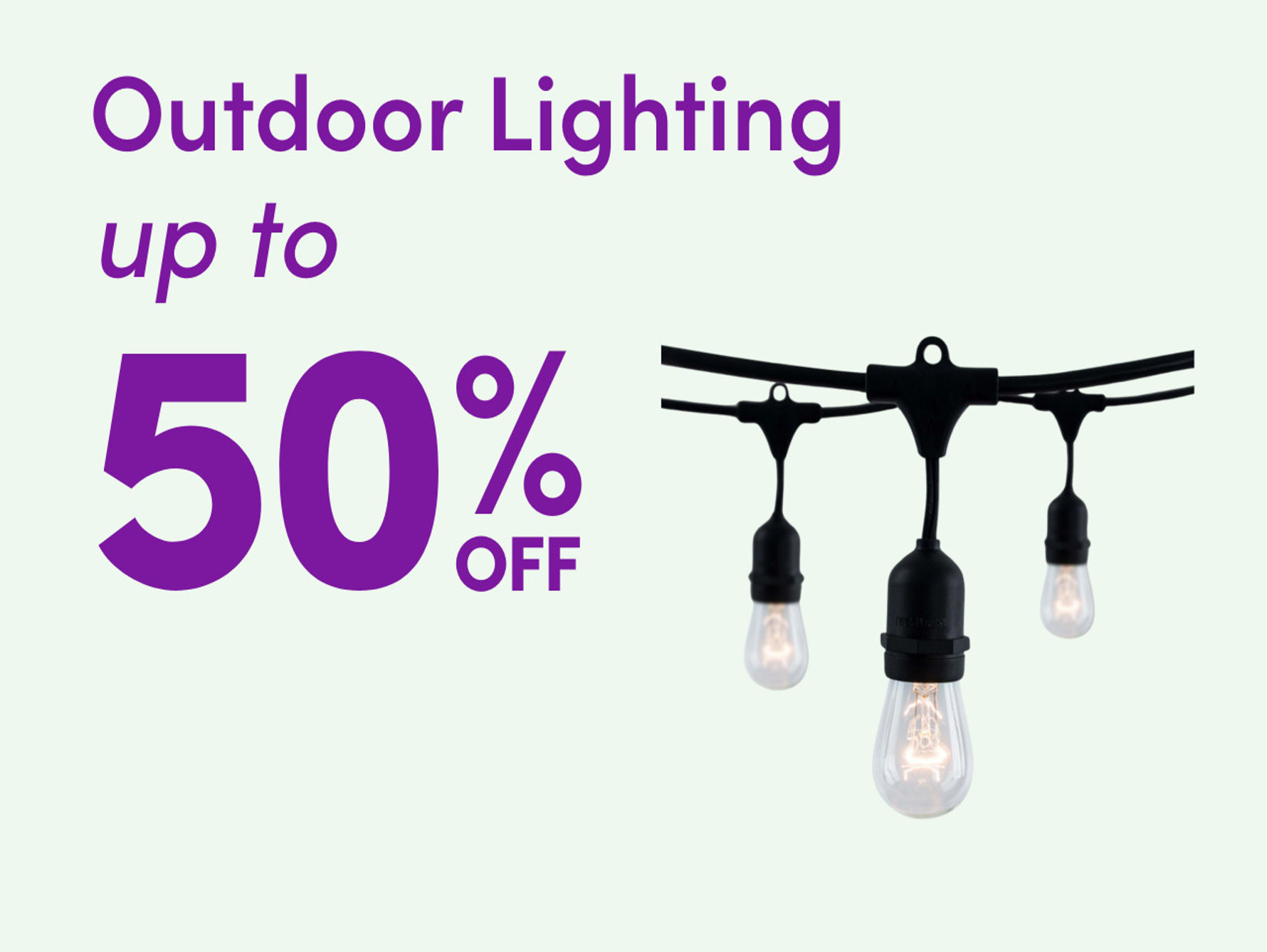 Outdoor Lighting up to 50% off