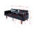 Convertible Futon Sofa Bed with Split Back and PU Leather