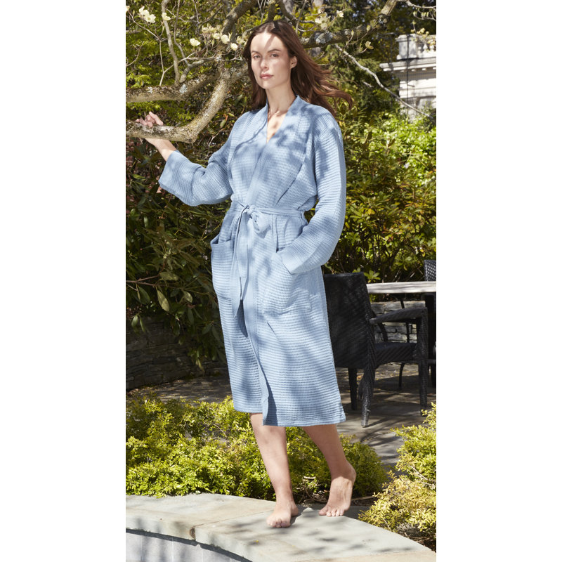 Kiran Waffle Bathrobe, XS, Hydrangea