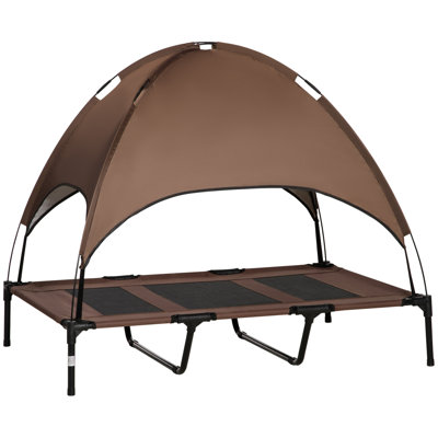 Harter Cot Elevated Cooling Dog Bed with Canopy Shade