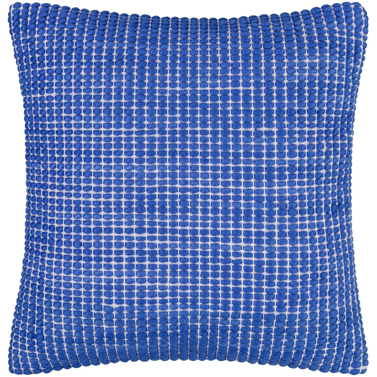 Waverly Wool Throw Pillow, Pillow Cover Only - No Insert, Blue, 22" x 22"