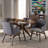 Monte Mid-Century Modern Wood Round 5-Piece Dining Set