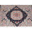Tapis beige / ivoire / rouge en laine noué à la main de conception unique 9 pi x 11 pi 9 po