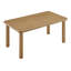 Table de salle à manger rectangulaire en chêne vieilli 72 po Alvia-129985199