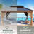 Aluminum Patio Gazebo with Double Roof-90577630