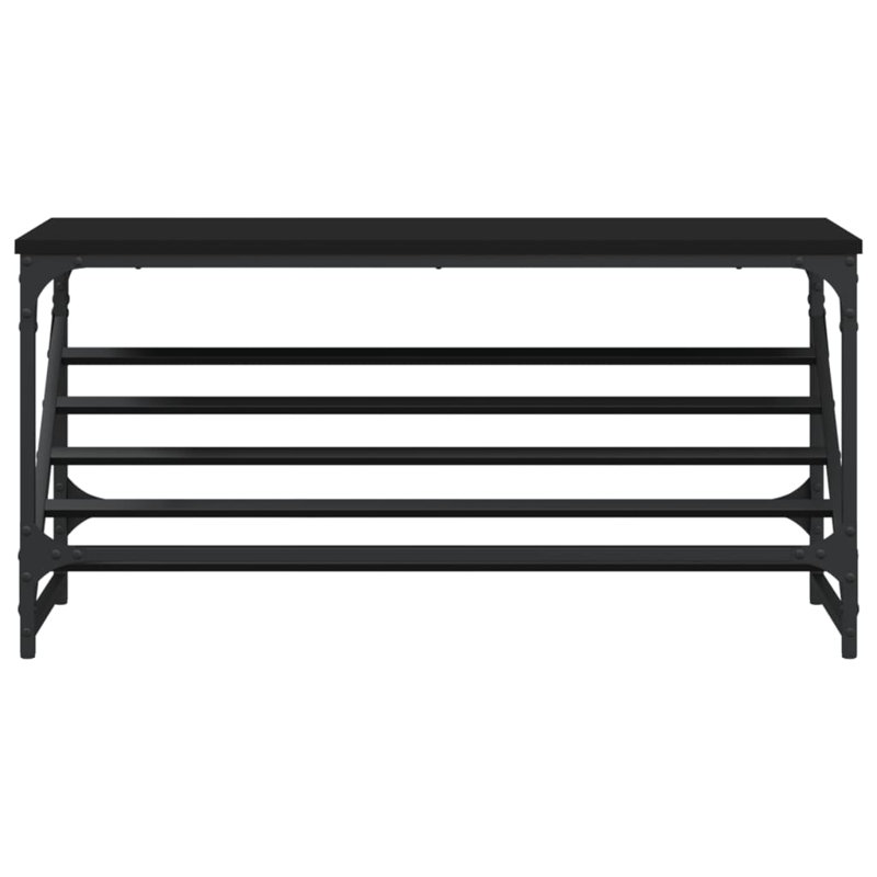 3 Pair Shoe Rack, Black