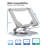 Laptop Stand With 360° Swivel Base, Height-Adjustable, Foldable-8283507