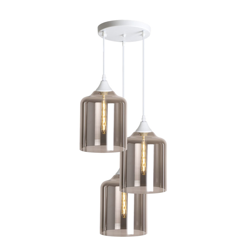 Beeman 3 - Light Cluster Pendant, Smoke, White