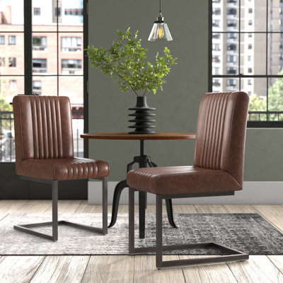 Armor 50cm H Upholstered Metal Side Chair