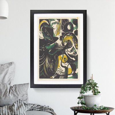 Genesis Ii by Franz Marc - Framed Print
