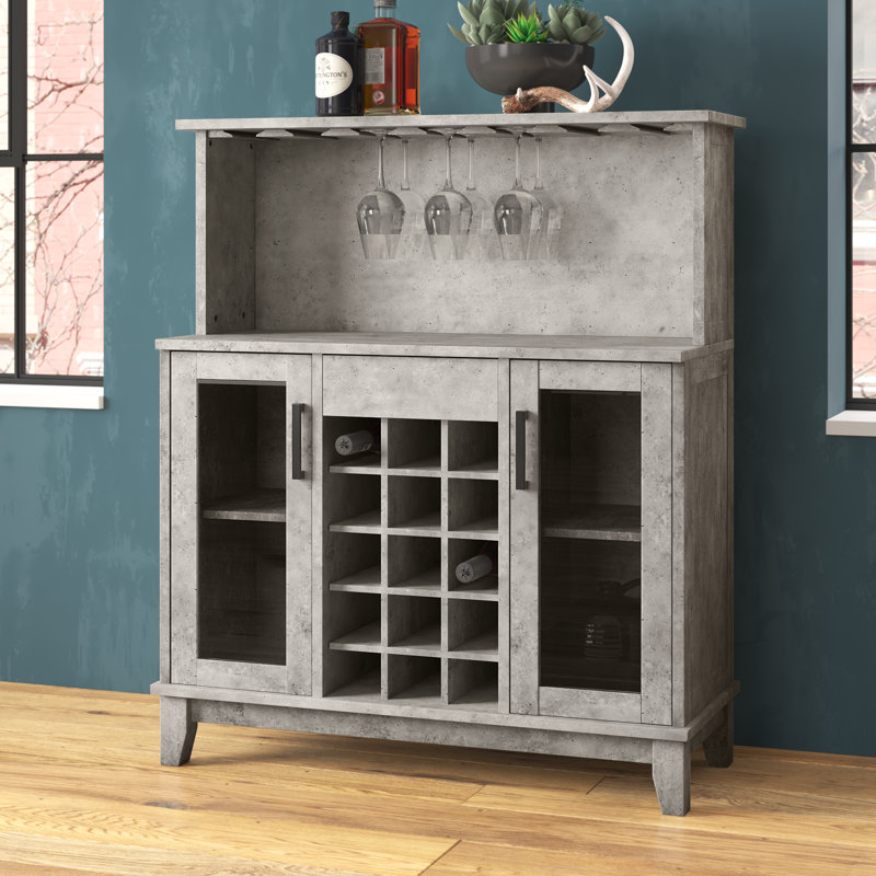 Shasta 38.4'' Bar Cabinet, Concrete