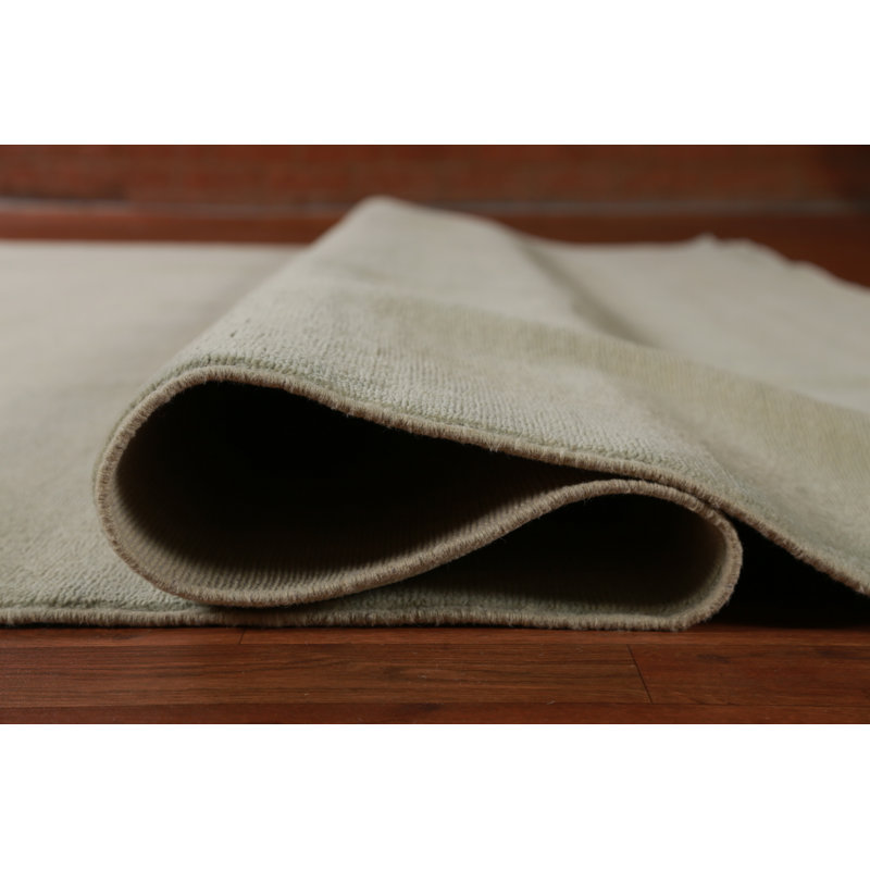 Tapis vert menthe Gabbeh 10 x 13