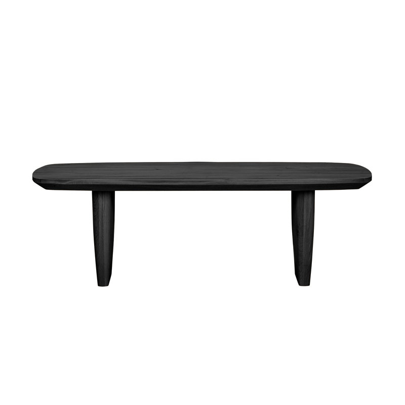 Luna Oak Coffee Table, Black Oak, Black