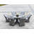 Silas 6 - Person Wicker Patio Dining Set with Oval Table , Cushions Included-1051234207