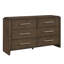 Commode de rangement en bois d'hévéa massif classique classique 1 pièce