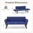 72 In. L Patio Convertible Sofa Daybed With Adjustable Armrests-788995701
