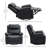 Fauteuil inclinable manuel pivotant de 36,2 po Homcom