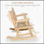 Chaise berçante en bois pour 2 personnes