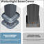 Pavillon de jardin extérieur 13 po x 15 pi avec double toit en acier galvanisé et système de drainage, idéal pour le patio et le divertissement dans la cour