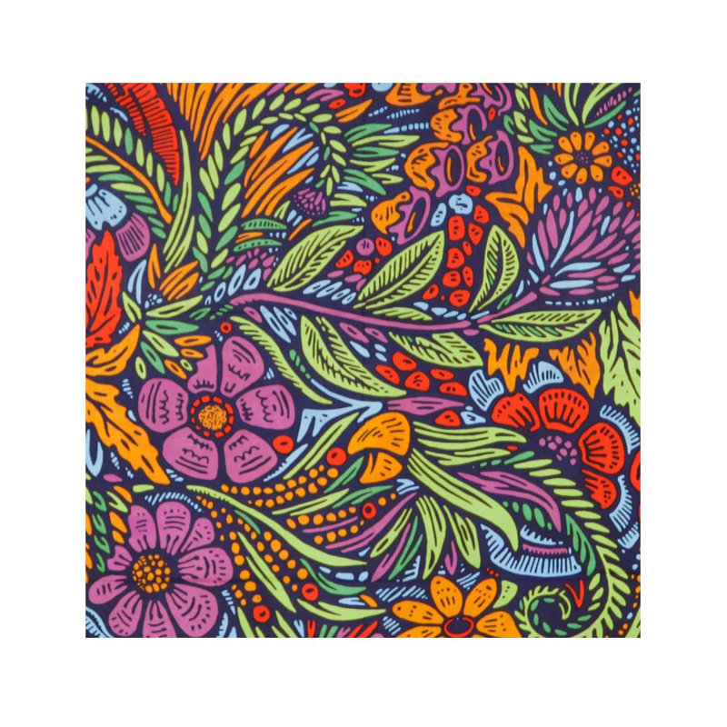 Tapisserie florale 3D en coton, H 45 po x l 30 po