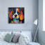Toile épique Graffiti «Woof Beagle» par Rich Monet, 37 po x 37 po