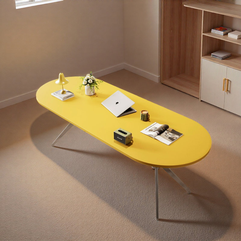 Bureau pratique moderne en forme ovale, H 29,52 po x l 70,86 po x P 31,49 po