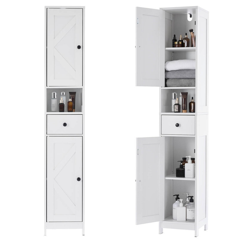 2 - Door Standard Accent Cabinet, White