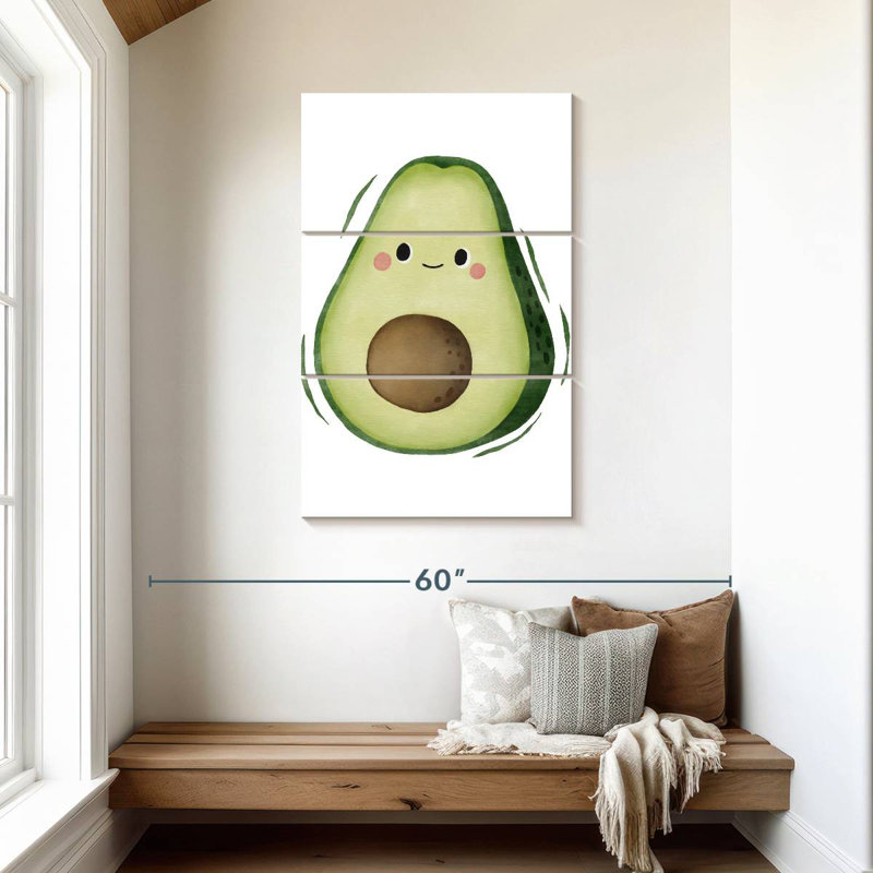 Cute Avocado, 45" H x 28" W