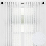 Mannsville Geometric Sheer Curtain Panels