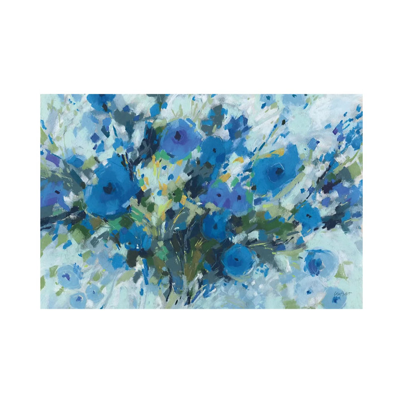 Blueming I Landscape by Lisa Audit - Painting on Canvas, 20.32cm H x 30.48cm W x 1.91cm D, Wrapped Canvas