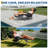 Patio Lounge Chairs Set of 2, Outdoor Recliner with Side Tray Headrest, Heavy Duty Steel Mesh Folding Chairs, Adjustable Portable-907566767