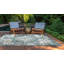 Power Loom Teal Indoor/Outdoor Rug-157276020