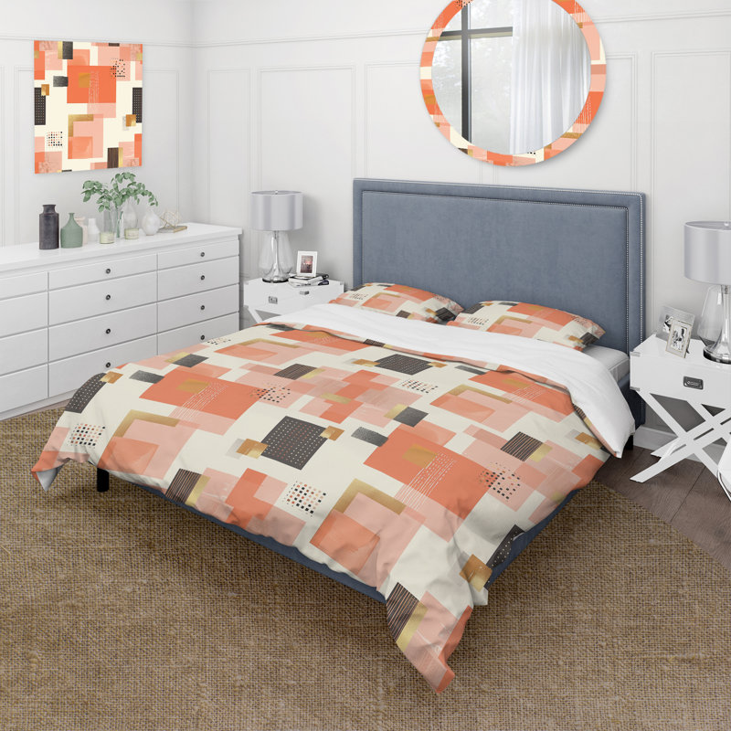 Ensemble de housse de couette Minho, Housse de couette simple et deux taies décorative