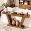 Console Sofa Table, 2-Tier Farmhouse Narrow Behind Couch Sofa, Extra-Long Accent Entryway Table-1269613250