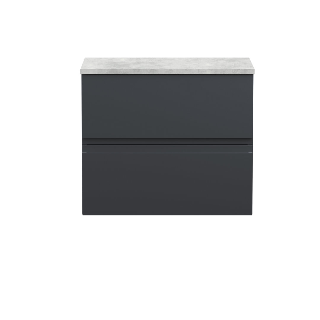 Urban Urban 600mm Wall Hung Single Vanity Unit with Worktop